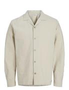 Jjsummer Resort Shirt Ls Jack & J S Cream