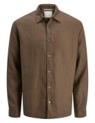 Jprcclawrence Linen L/S Shirt Sn Jack & J S Brown