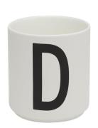 Porcelain Cup A-Z, Æ, Ø Design Letters White