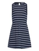 Linen Jersey Dress Slvls Tommy Hilfiger Navy