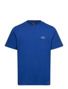Cotton Jersey Frode Emb Logo Tee Mads Nørgaard Blue