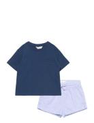 Striped Short Pyjamas Mango Navy