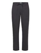 Linen Blend Herringb Pants Lindbergh Black