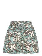 Iris High Rise Drawstring Shorts Malina Patterned