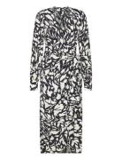 Print Wrap Dress Mango Black