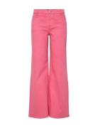 Pcsvala Mw Wide Denim Jeans Pieces Pink