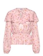 Flounce Blouse Bubbleroom Pink