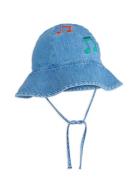 Note Emb Sun Hat Mini Rodini Blue