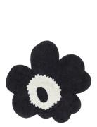 Unikko Terry Bath Mat 73X74 Cm Marimekko Home Black