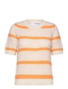 Slfalby Ss Knit O-Neck Selected Green