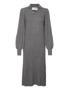 Slfselene Ls Knit Dress B Selected Grey