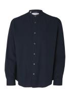 Slhregsun Shirt Ls Band Selected Black