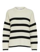 Slfbloomie Ls Knit O-Neck Noos Selected Cream