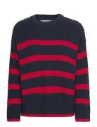 Slfbloomie Ls Knit O-Neck Noos Selected Navy