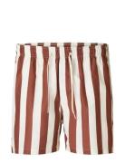 Slhdane-Aop Swimshorts Selected Brown