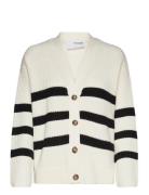 Slfbloomie Ls Knit V-Neck Cardigan Noos Selected Patterned