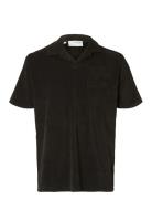 Slhrelax-Terry Ss Resort Polo Ex Selected Black