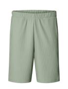 Slhloose-Plisse Shorts Ex Selected Green