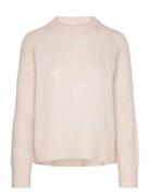 Slfrena Ls Knit O-Neck Camp Selected Cream