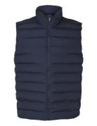 Slhbarry Quilted Gilet Noos Selected Navy