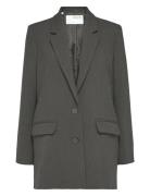 Slfrita Ls Relaxed Blazer Dgm Noos Selected Grey