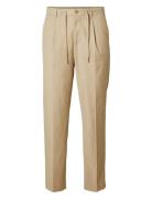 Slh190-Reg Tapered Leroy Pleat Pant Noos Selected Beige
