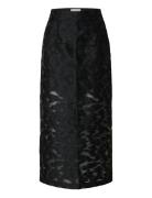 Slfpandora Hw Ankle Slit Skirt B Selected Black