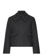 Slfhenny Short Wool Jacket Selected Grey