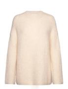 Slfgabella Ls Knit O-Neck Camp Selected Cream