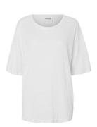Slfvilja Linen Ss Tee Selected White