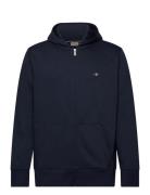 Shield Logo Zip Hoodie GANT Navy