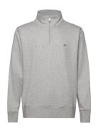 Shield Logo Half Zip Sweat GANT Grey