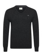 Lambswool Blend V-Neck GANT Grey