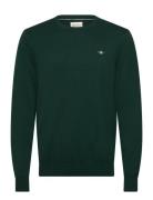 Shield Cotton C-Neck GANT Green