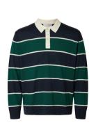 Slhtray Ls Knit Merino Relaxed Polo Selected Green