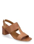 Sandals - Block Heels ANGULUS Brown