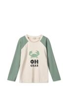 Noah Placement Longsleeve Swim Tee Liewood Beige