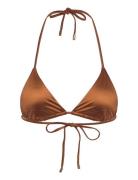 Solar Swim Triangle Bikini Top Organic Basics Brown