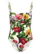 Bandeau Swimsuit By Ti Mo Patterned