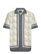 Blaze Border Ss Woven VANS Cream