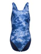 Nike Hydrastrong Multi Print Fastback Piece NIKE SWIM Blue