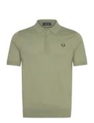 Cotton Knitted Shirt Fred Perry Khaki