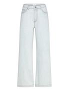 Matilda Slouchy Mid Rise Wide Jeans Malina Blue