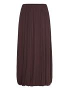 Wool-Blend Skirt With Puffed Hem Mango Brown