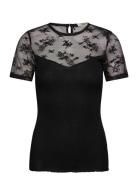 Rmwbalta Ss Regular O-Neck Full Lac RM By Rosemunde Black