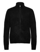 Atlantic Hairy Zip Cardigan HOLZWEILER Black