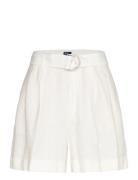 Belted Linen Short Polo Ralph Lauren White