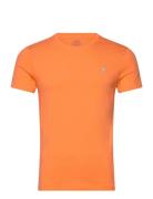 Custom Slim Fit Jersey Crewneck T-Shirt Polo Ralph Lauren Orange