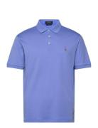 Custom Slim Fit Soft Cotton Polo Shirt Polo Ralph Lauren Blue