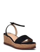 Leona Suede Espadrille Lauren Ralph Lauren Black